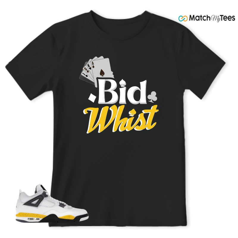 NIKE AIR JORDAN 4 RARE AIR TOUR YELLOW SNEAKER Matching Tees t-shirt