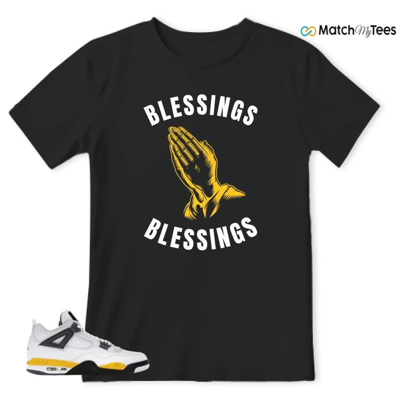 NIKE AIR JORDAN 4 RARE AIR TOUR YELLOW SNEAKER Matching Tees t-shirt