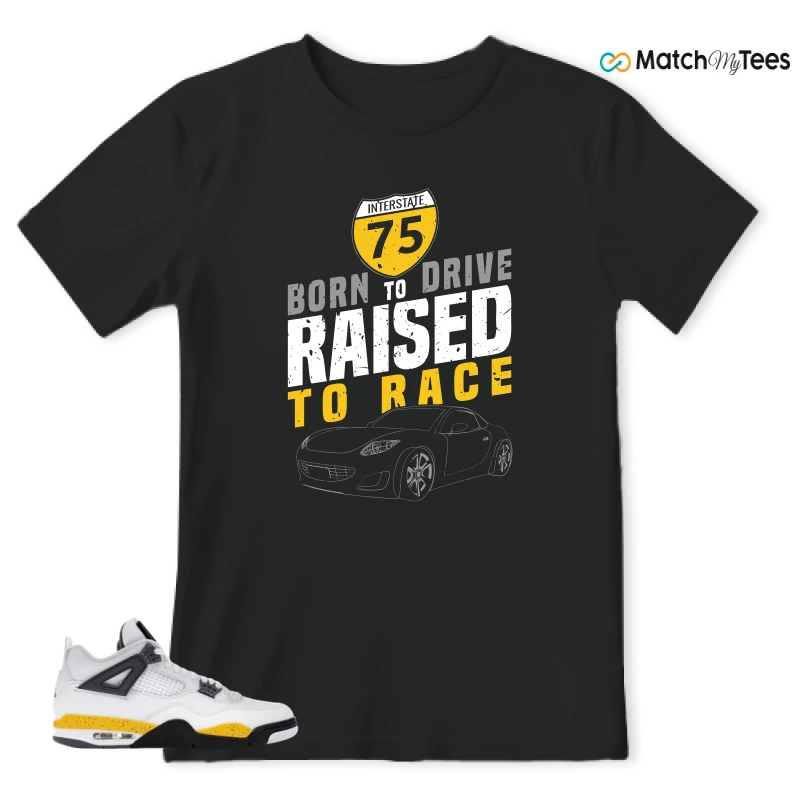 NIKE AIR JORDAN 4 RARE AIR TOUR YELLOW SNEAKER Matching Tees t-shirt