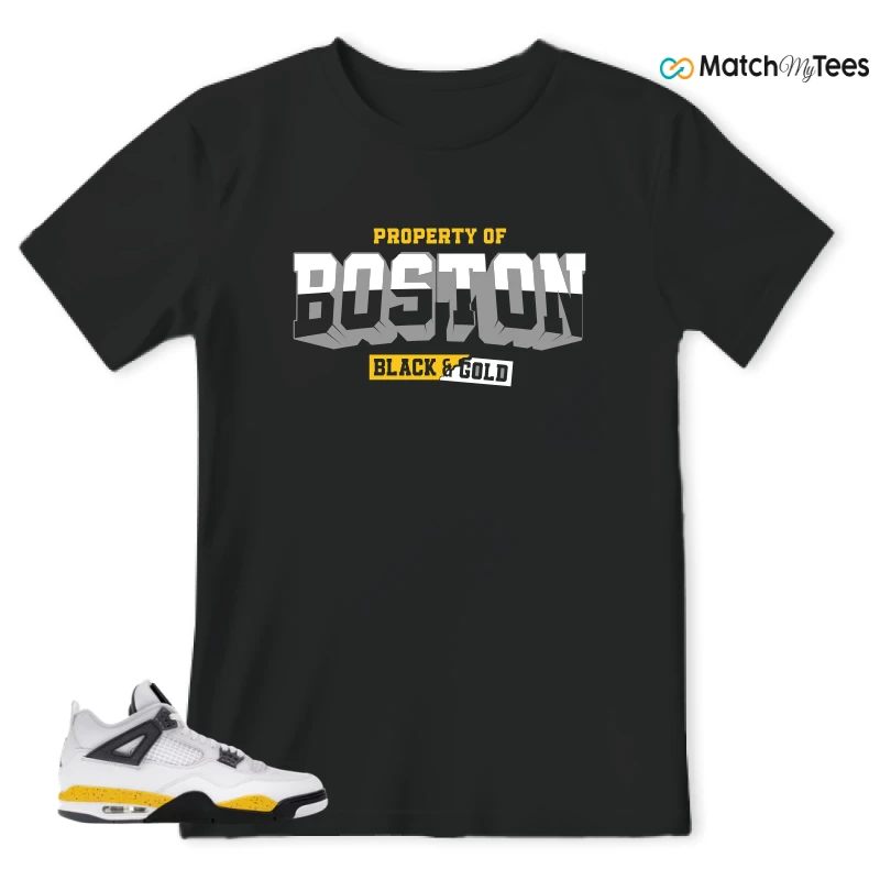 NIKE AIR JORDAN 4 RARE AIR TOUR YELLOW SNEAKER Matching Tees t-shirt