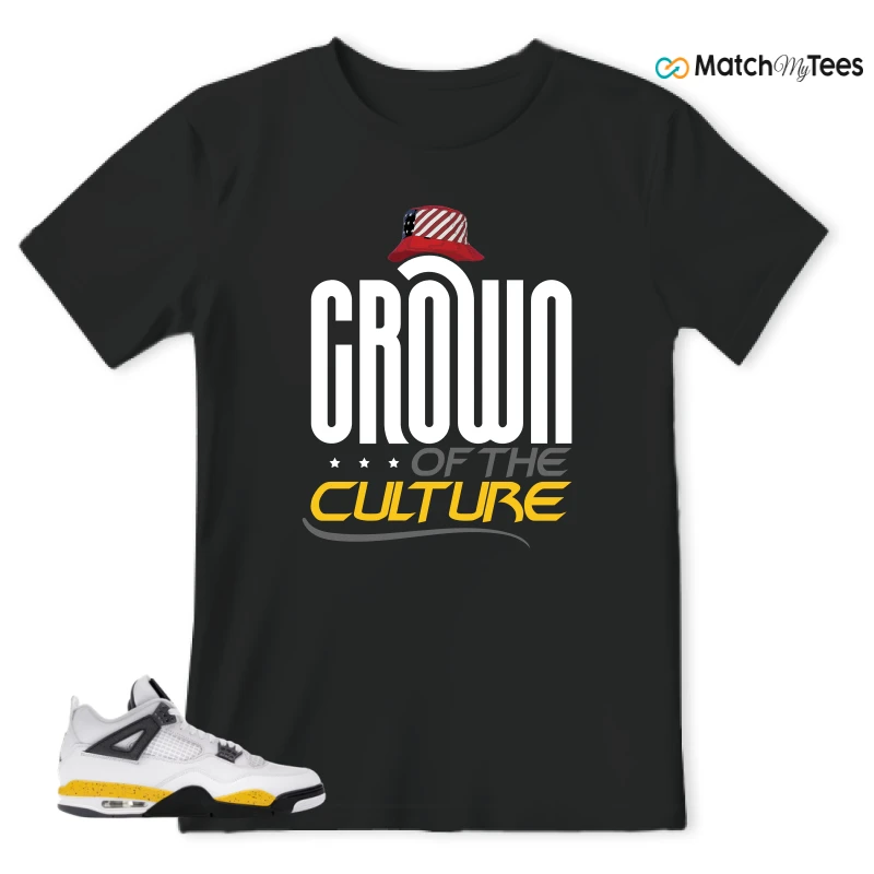NIKE AIR JORDAN 4 RARE AIR TOUR YELLOW SNEAKER Matching Tees t-shirt