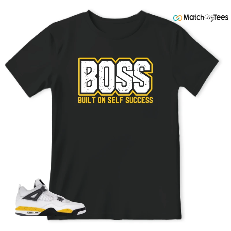 NIKE AIR JORDAN 4 RARE AIR TOUR YELLOW SNEAKER Matching Tees t-shirt