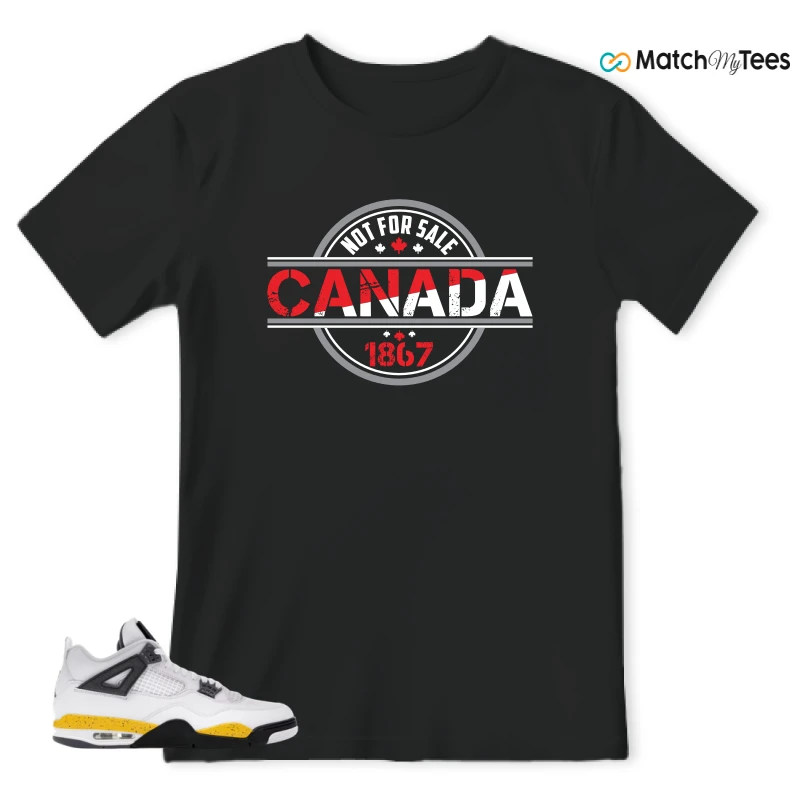 NIKE AIR JORDAN 4 RARE AIR TOUR YELLOW SNEAKER Matching Tees t-shirt