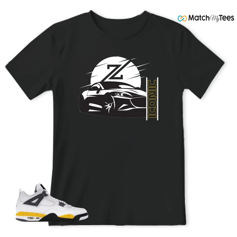 NIKE AIR JORDAN 4 RARE AIR TOUR YELLOW SNEAKER Matching Tees t-shirt