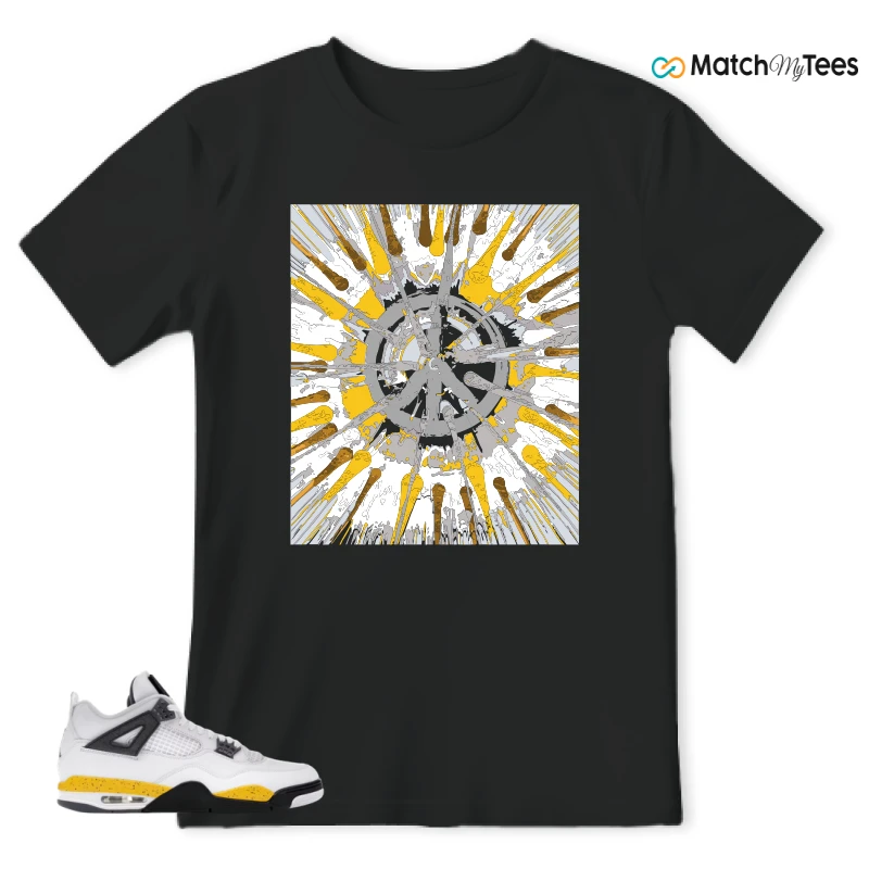 NIKE AIR JORDAN 4 RARE AIR TOUR YELLOW SNEAKER Matching Tees t-shirt