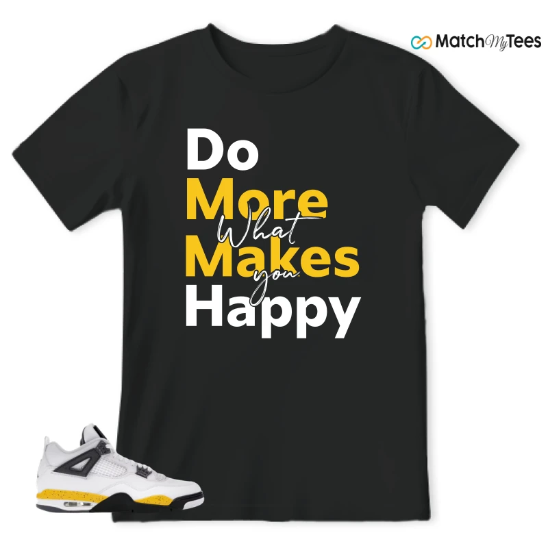 NIKE AIR JORDAN 4 RARE AIR TOUR YELLOW SNEAKER Matching Tees t-shirt