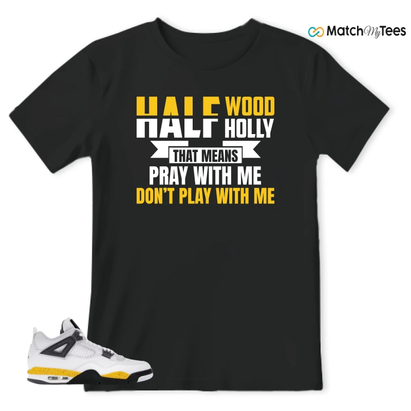 NIKE AIR JORDAN 4 RARE AIR TOUR YELLOW SNEAKER Matching Tees t-shirt