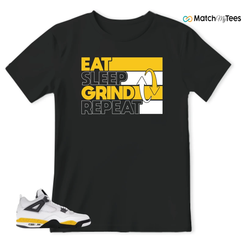 NIKE AIR JORDAN 4 RARE AIR TOUR YELLOW SNEAKER Matching Tees t-shirt