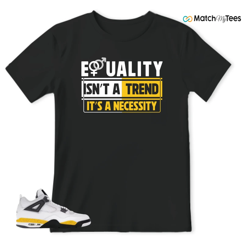 NIKE AIR JORDAN 4 RARE AIR TOUR YELLOW SNEAKER Matching Tees t-shirt