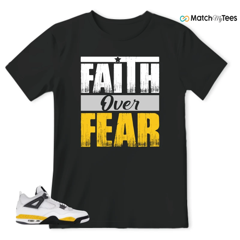 NIKE AIR JORDAN 4 RARE AIR TOUR YELLOW SNEAKER Matching Tees t-shirt