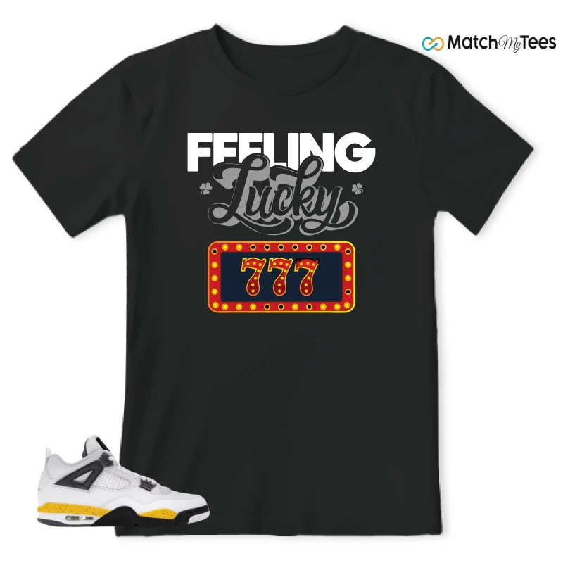 NIKE AIR JORDAN 4 RARE AIR TOUR YELLOW SNEAKER Matching Tees t-shirt