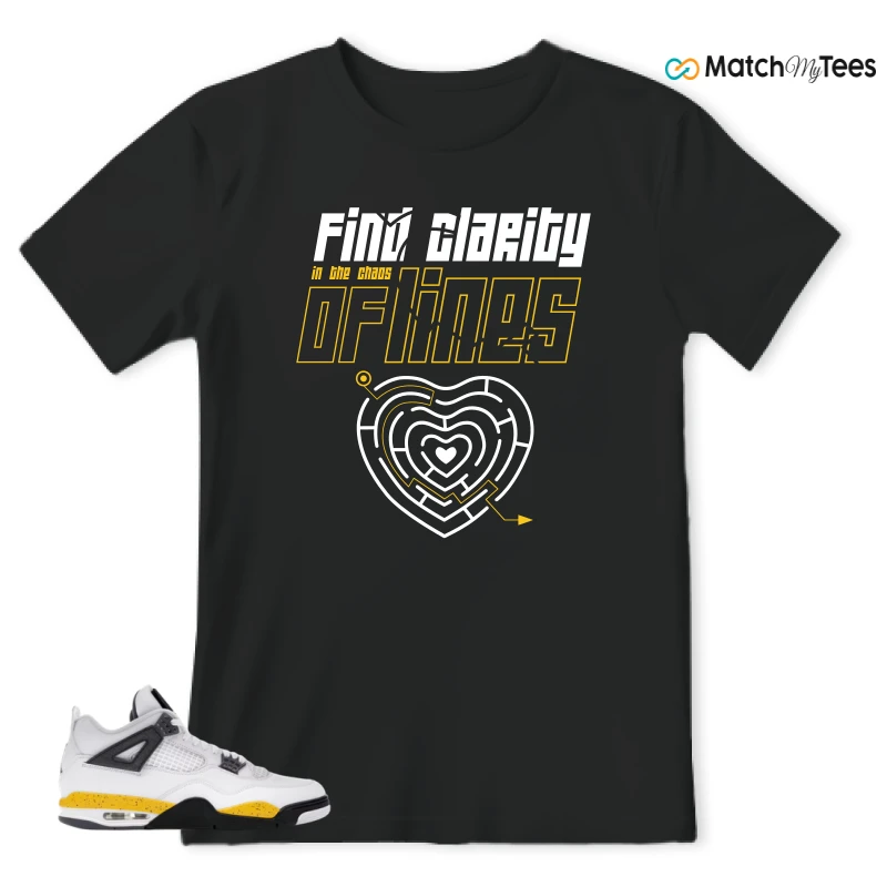 NIKE AIR JORDAN 4 RARE AIR TOUR YELLOW SNEAKER Matching Tees t-shirt