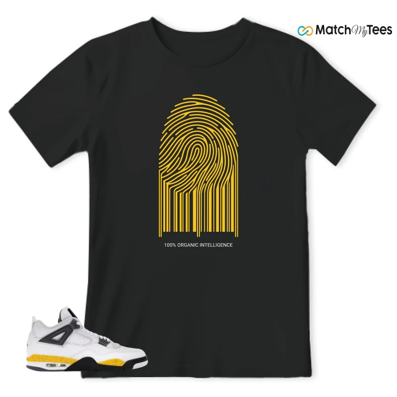 NIKE AIR JORDAN 4 RARE AIR TOUR YELLOW SNEAKER Matching Tees t-shirt