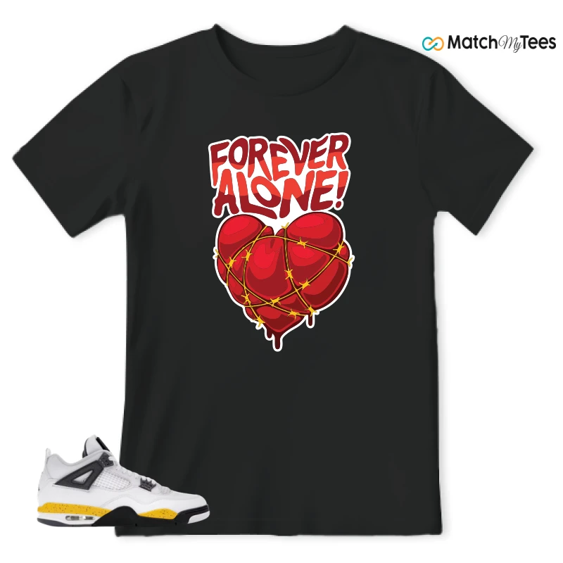 NIKE AIR JORDAN 4 RARE AIR TOUR YELLOW SNEAKER Matching Tees t-shirt