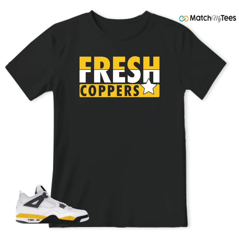 NIKE AIR JORDAN 4 RARE AIR TOUR YELLOW SNEAKER Matching Tees t-shirt