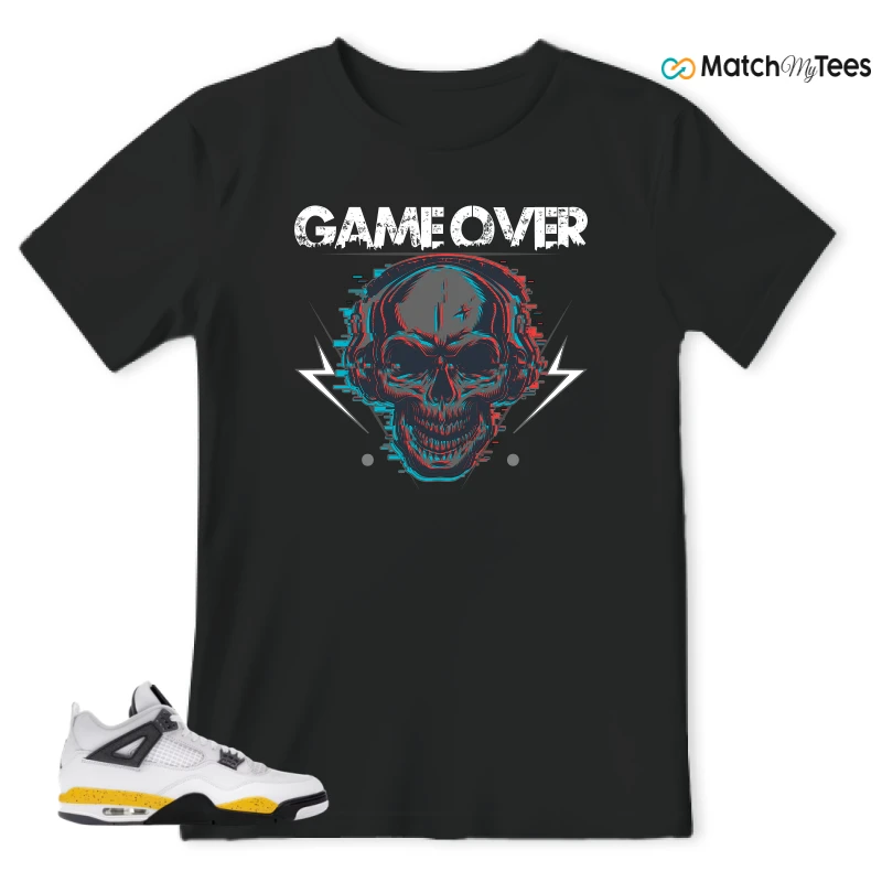 NIKE AIR JORDAN 4 RARE AIR TOUR YELLOW SNEAKER Matching Tees t-shirt