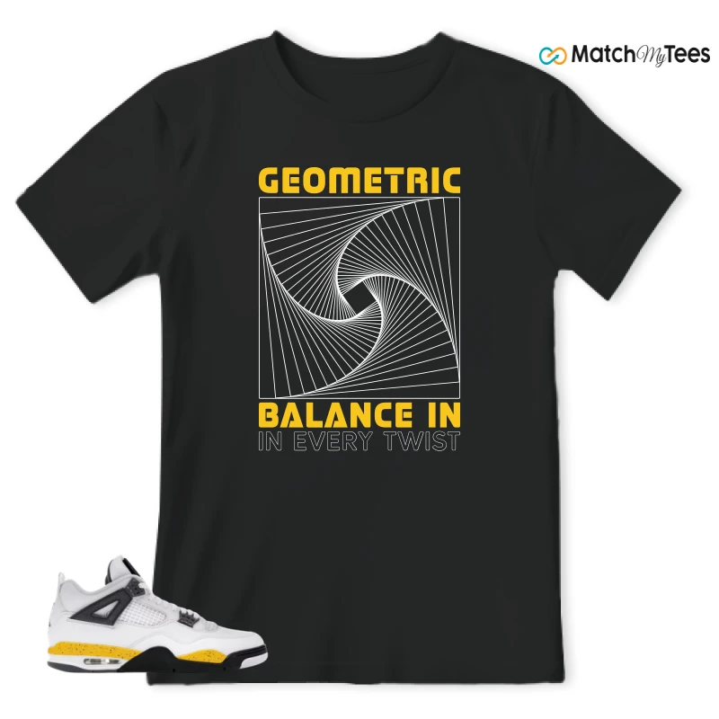 NIKE AIR JORDAN 4 RARE AIR TOUR YELLOW SNEAKER Matching Tees t-shirt