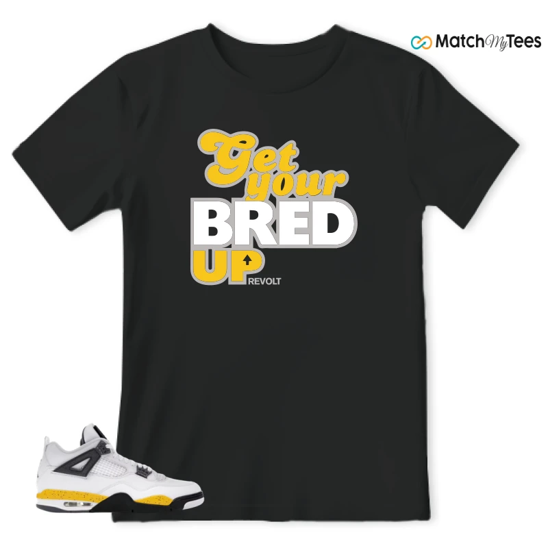 NIKE AIR JORDAN 4 RARE AIR TOUR YELLOW SNEAKER Matching Tees t-shirt