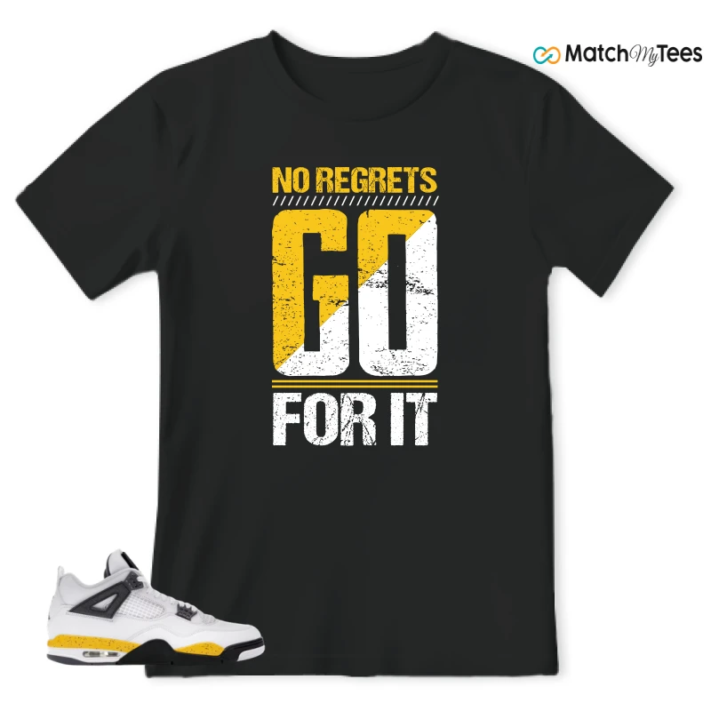 NIKE AIR JORDAN 4 RARE AIR TOUR YELLOW SNEAKER Matching Tees t-shirt