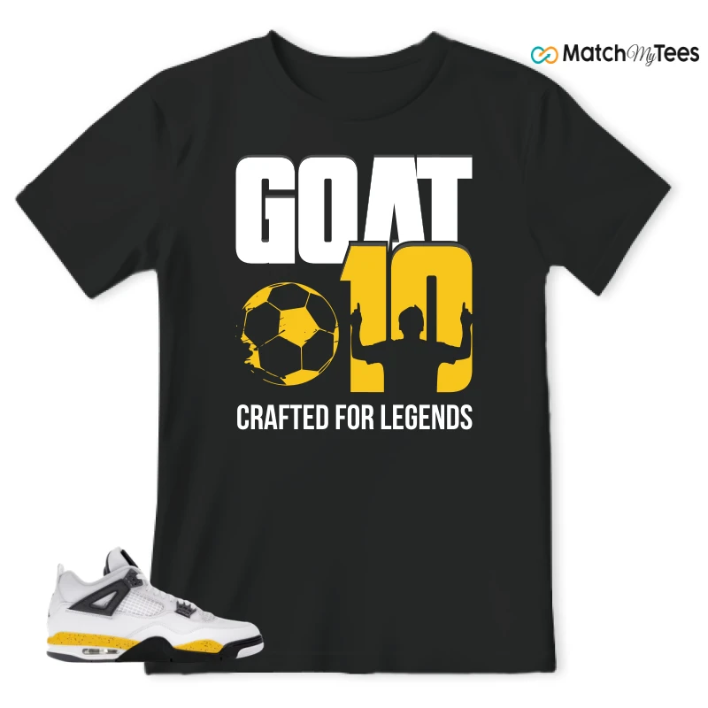 NIKE AIR JORDAN 4 RARE AIR TOUR YELLOW SNEAKER Matching Tees t-shirt