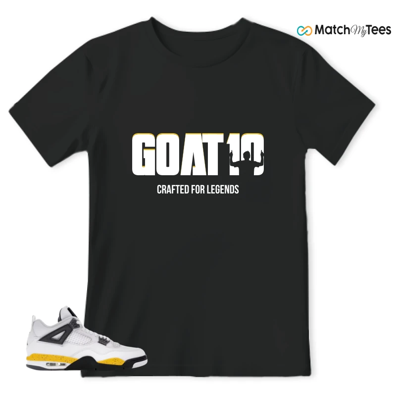 NIKE AIR JORDAN 4 RARE AIR TOUR YELLOW SNEAKER Matching Tees t-shirt