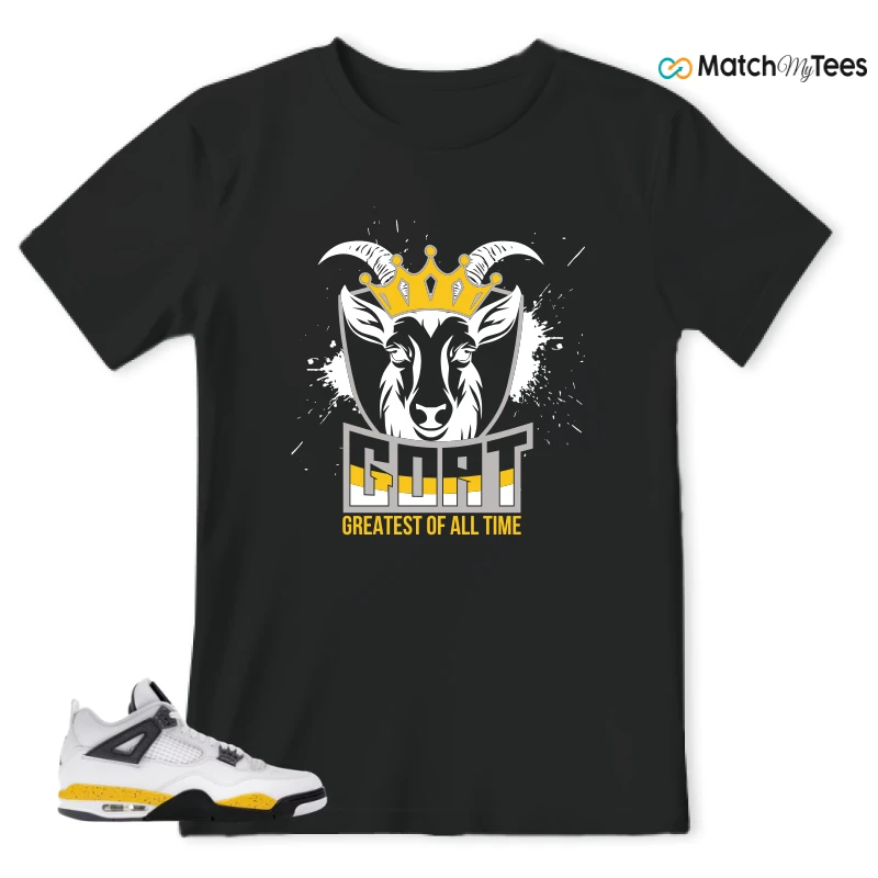 NIKE AIR JORDAN 4 RARE AIR TOUR YELLOW SNEAKER Matching Tees t-shirt