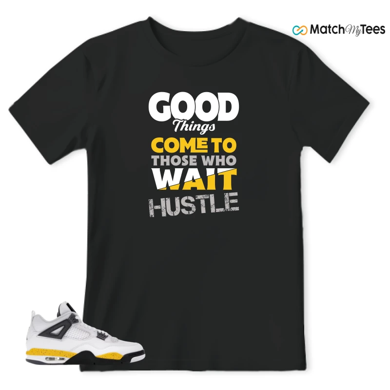 NIKE AIR JORDAN 4 RARE AIR TOUR YELLOW SNEAKER Matching Tees t-shirt