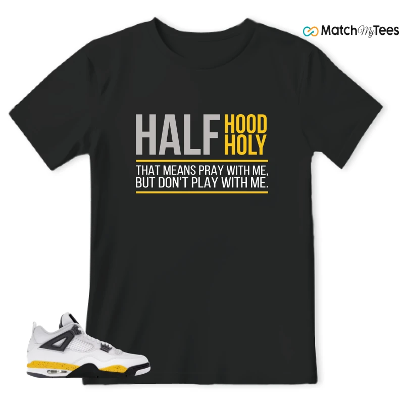 NIKE AIR JORDAN 4 RARE AIR TOUR YELLOW SNEAKER Matching Tees t-shirt