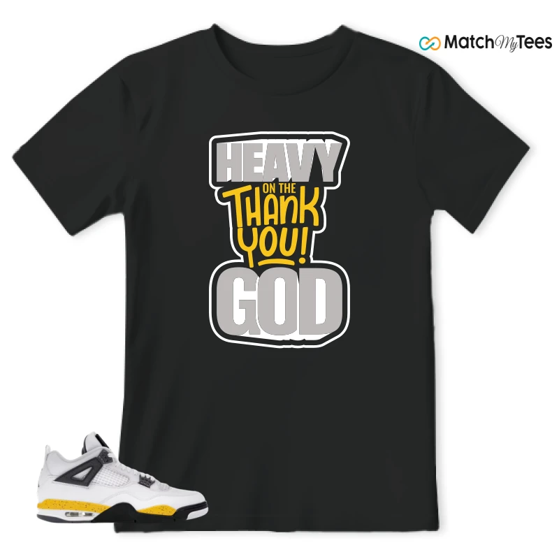 NIKE AIR JORDAN 4 RARE AIR TOUR YELLOW SNEAKER Matching Tees t-shirt