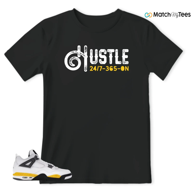 NIKE AIR JORDAN 4 RARE AIR TOUR YELLOW SNEAKER Matching Tees t-shirt