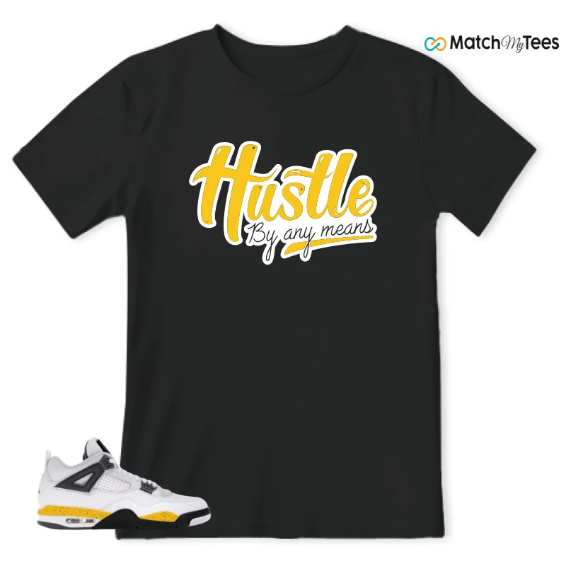 NIKE AIR JORDAN 4 RARE AIR TOUR YELLOW SNEAKER Matching Tees t-shirt