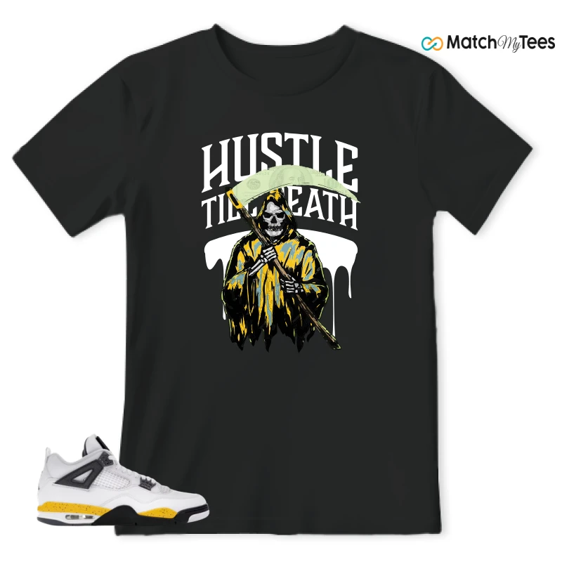 NIKE AIR JORDAN 4 RARE AIR TOUR YELLOW SNEAKER Matching Tees t-shirt