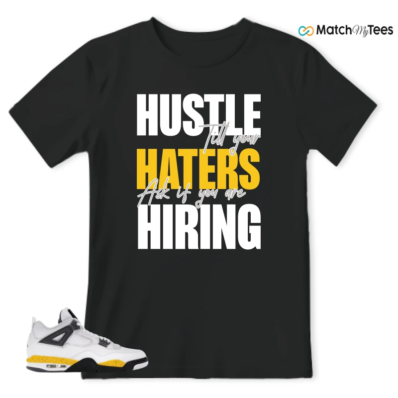 NIKE AIR JORDAN 4 RARE AIR TOUR YELLOW SNEAKER Matching Tees t-shirt