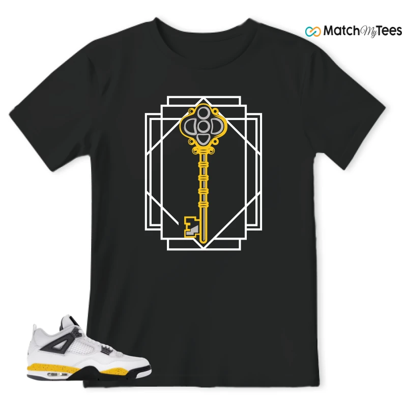 NIKE AIR JORDAN 4 RARE AIR TOUR YELLOW SNEAKER Matching Tees t-shirt