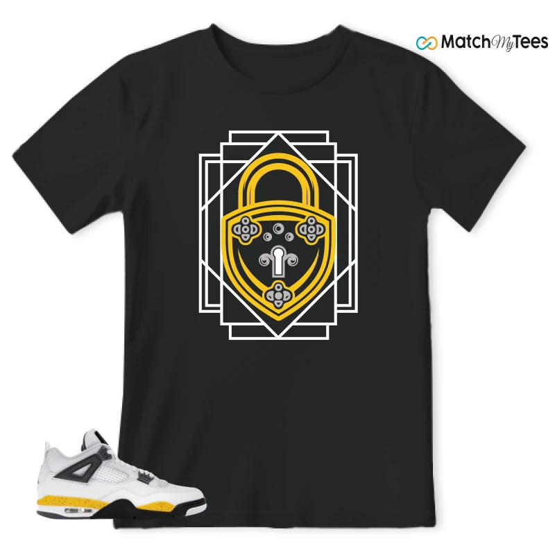 NIKE AIR JORDAN 4 RARE AIR TOUR YELLOW SNEAKER Matching Tees t-shirt