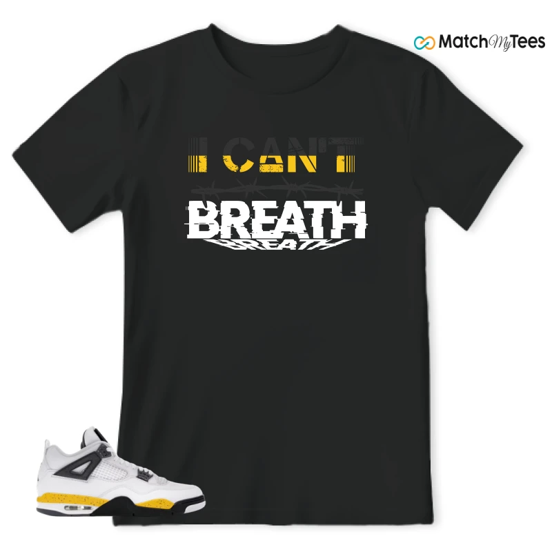 NIKE AIR JORDAN 4 RARE AIR TOUR YELLOW SNEAKER Matching Tees t-shirt