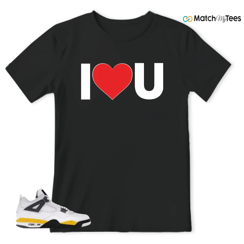 NIKE AIR JORDAN 4 RARE AIR TOUR YELLOW SNEAKER Matching Tees t-shirt