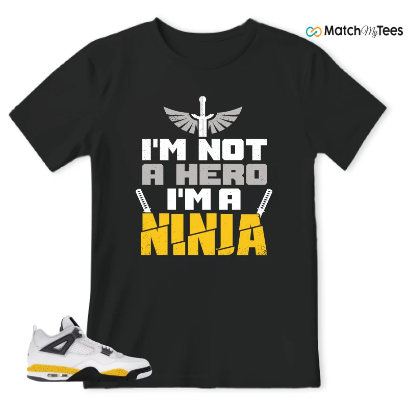 NIKE AIR JORDAN 4 RARE AIR TOUR YELLOW SNEAKER Matching Tees t-shirt