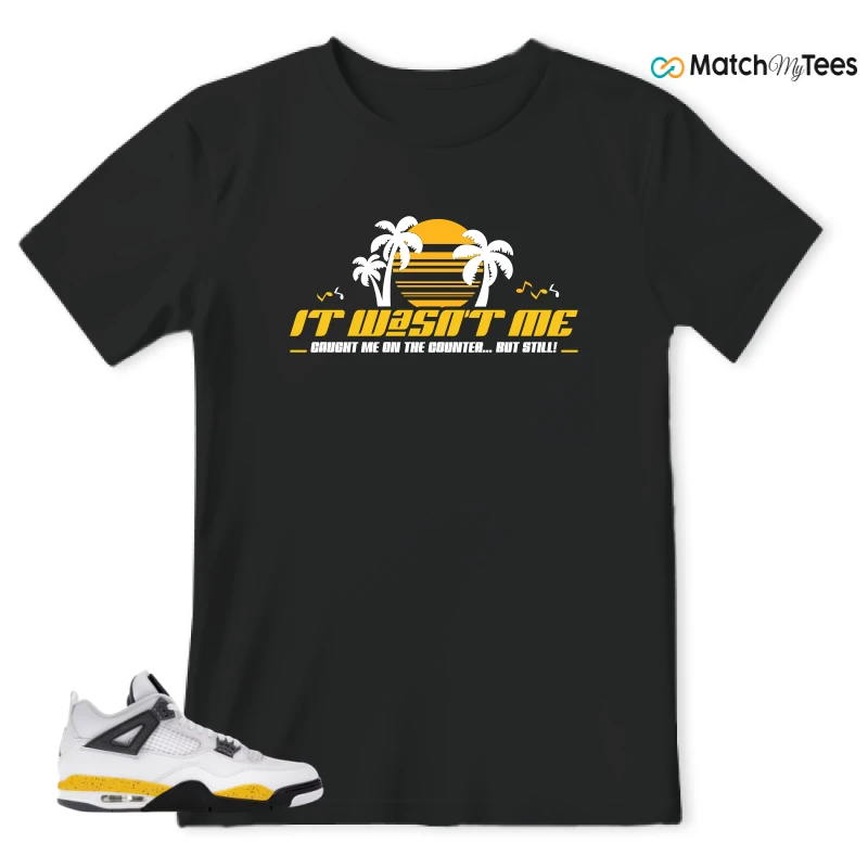 NIKE AIR JORDAN 4 RARE AIR TOUR YELLOW SNEAKER Matching Tees t-shirt