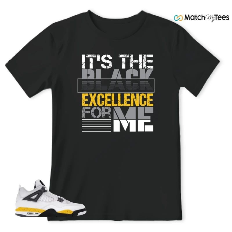 NIKE AIR JORDAN 4 RARE AIR TOUR YELLOW SNEAKER Matching Tees t-shirt