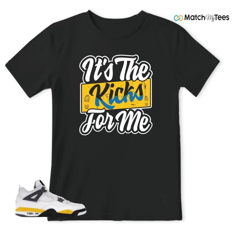 NIKE AIR JORDAN 4 RARE AIR TOUR YELLOW SNEAKER Matching Tees t-shirt