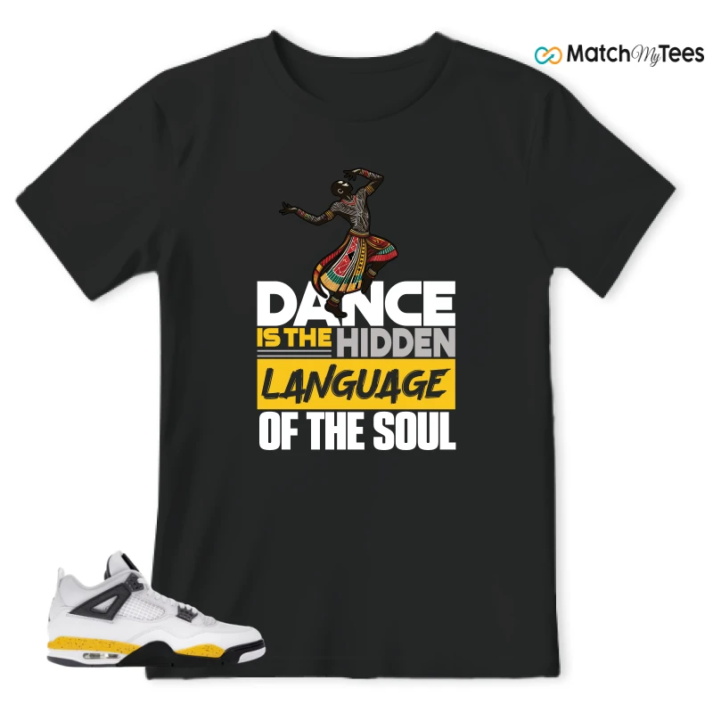 NIKE AIR JORDAN 4 RARE AIR TOUR YELLOW SNEAKER Matching Tees t-shirt
