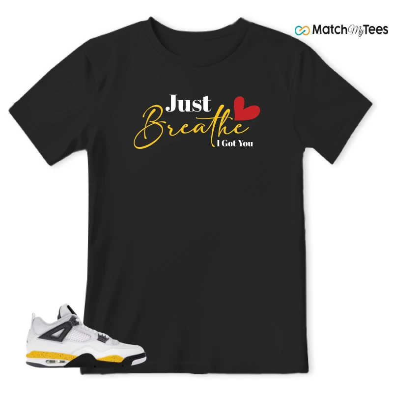 NIKE AIR JORDAN 4 RARE AIR TOUR YELLOW SNEAKER Matching Tees t-shirt