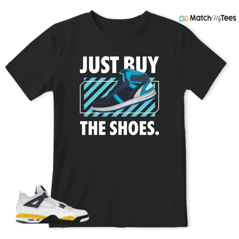 NIKE AIR JORDAN 4 RARE AIR TOUR YELLOW SNEAKER Matching Tees t-shirt