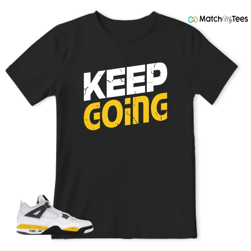 NIKE AIR JORDAN 4 RARE AIR TOUR YELLOW SNEAKER Matching Tees t-shirt