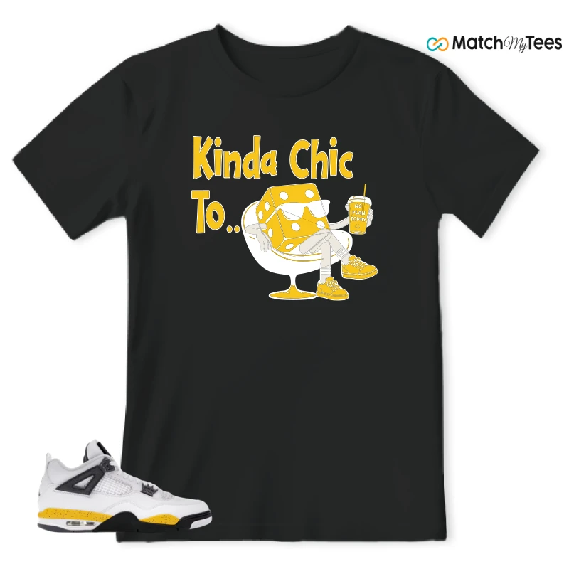 NIKE AIR JORDAN 4 RARE AIR TOUR YELLOW SNEAKER Matching Tees t-shirt