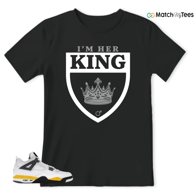 NIKE AIR JORDAN 4 RARE AIR TOUR YELLOW SNEAKER Matching Tees t-shirt