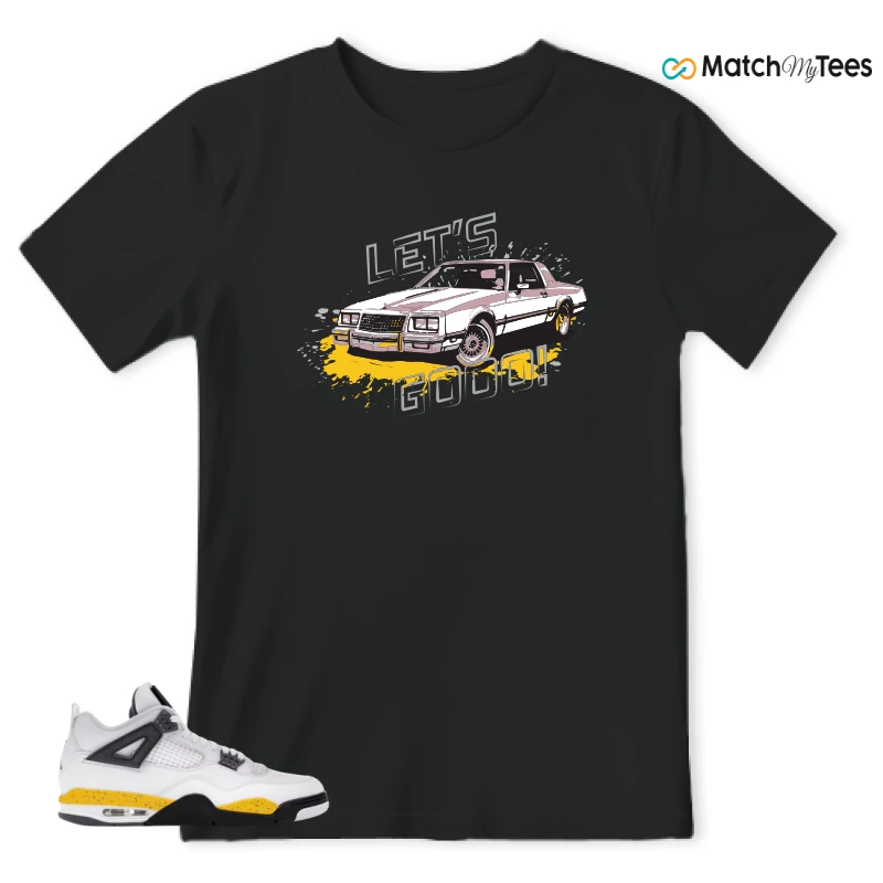 NIKE AIR JORDAN 4 RARE AIR TOUR YELLOW SNEAKER Matching Tees t-shirt