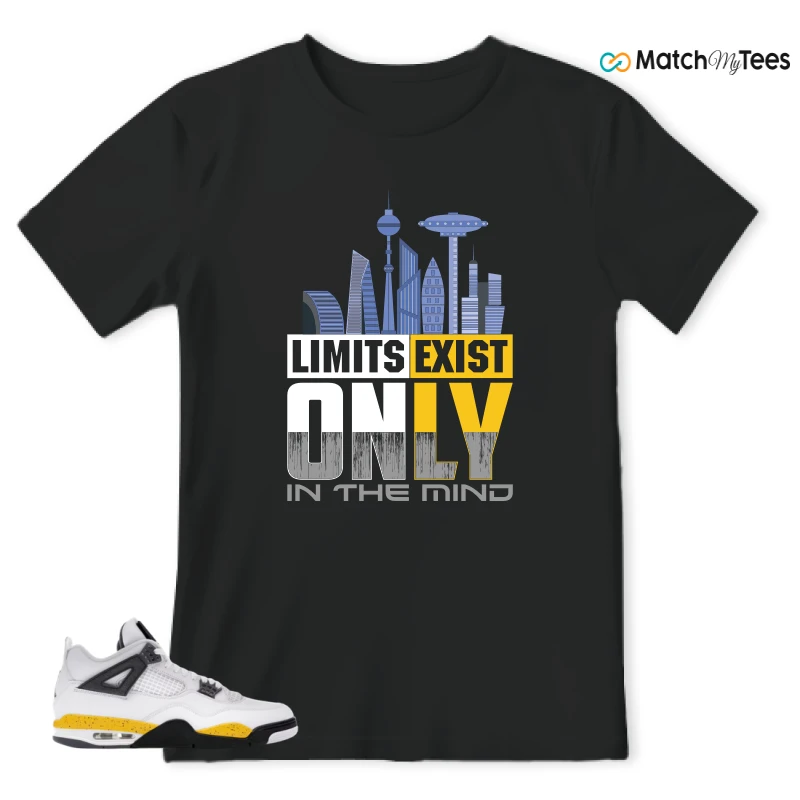 NIKE AIR JORDAN 4 RARE AIR TOUR YELLOW SNEAKER Matching Tees t-shirt
