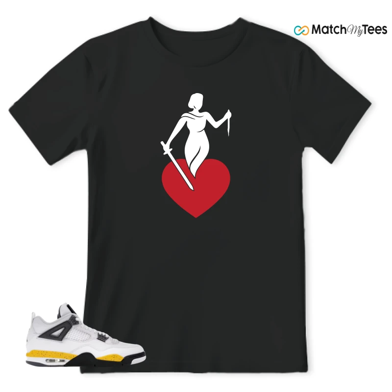 NIKE AIR JORDAN 4 RARE AIR TOUR YELLOW SNEAKER Matching Tees t-shirt